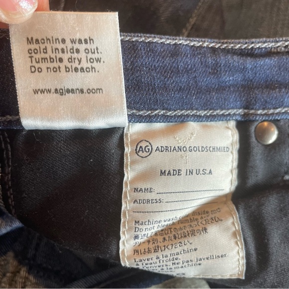 Adriano Goldschmied Low Rise Blue Jeans Womens Sz 26R The Ballad Slim Boot Cut - Picture 10 of 13